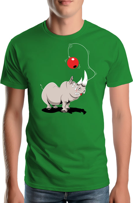 T-Shirt Homme Rhino bilboquet boule rouge
