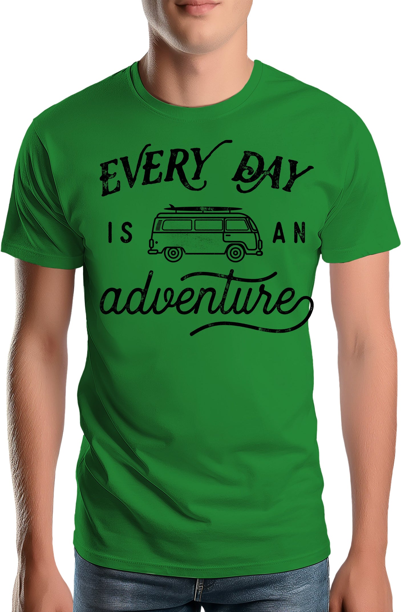 T-Shirt Homme Every day in a van is an adventure