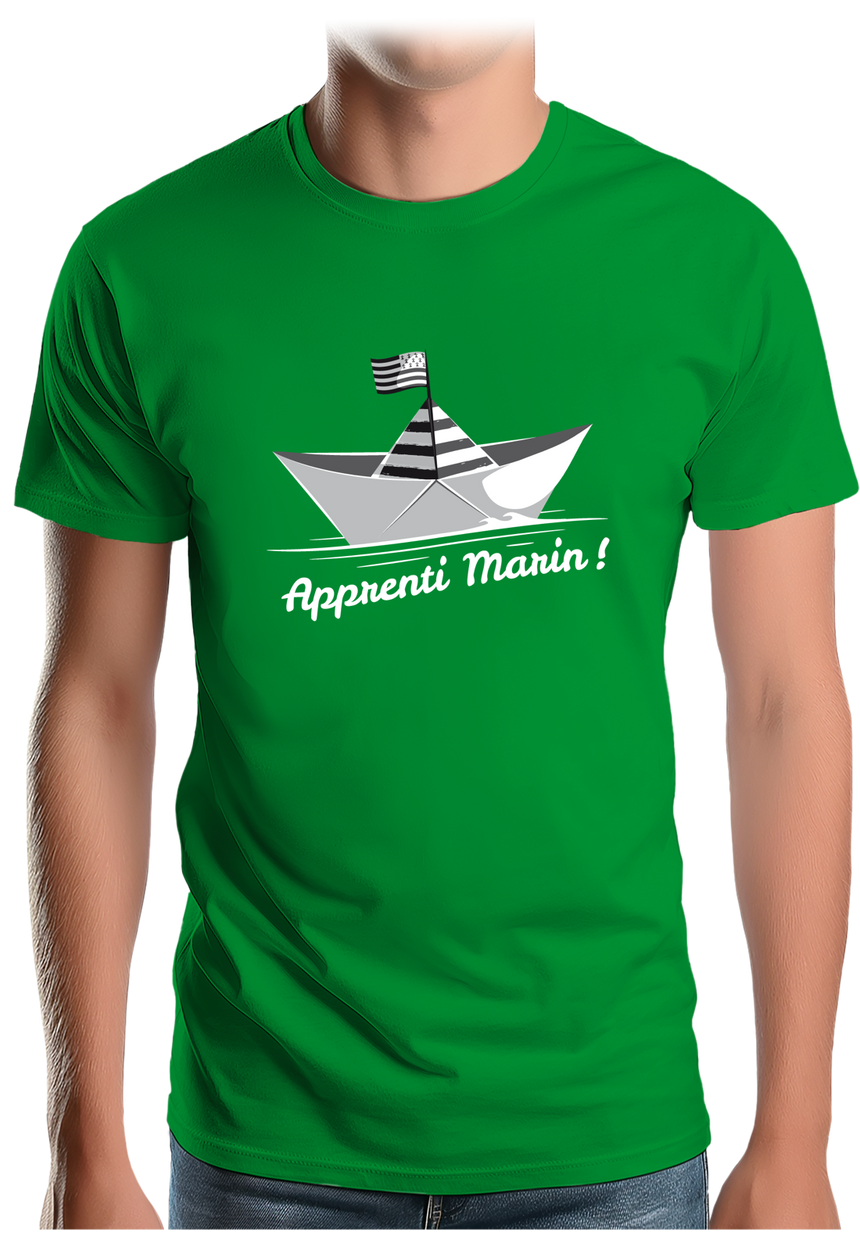 T-Shirt Homme Petit bateau bzh apprenti marin