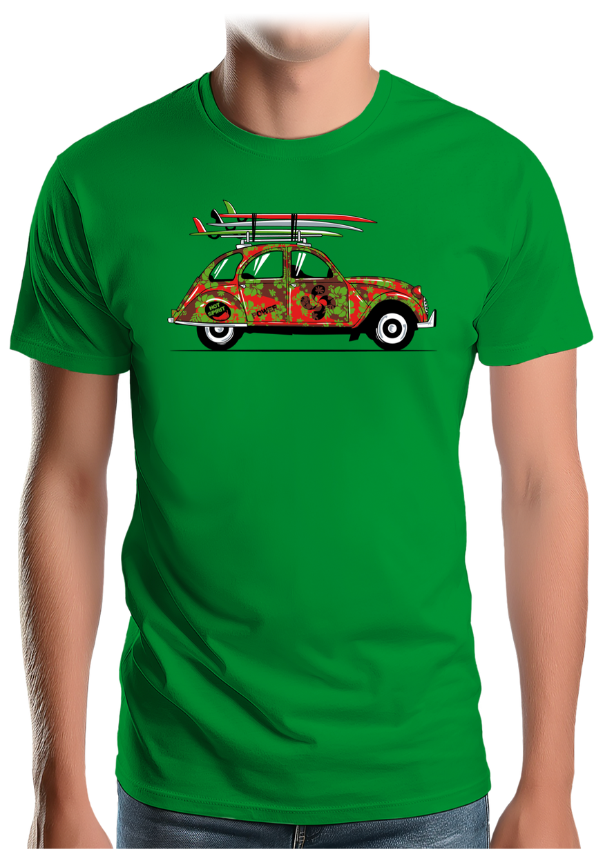 T-Shirt Homme Voiture 2CV du Pays-Basque