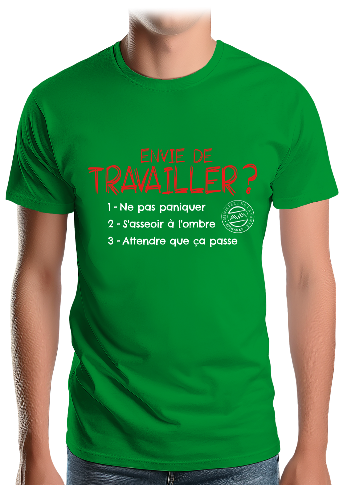 T-Shirt Homme Pas envie de travailler