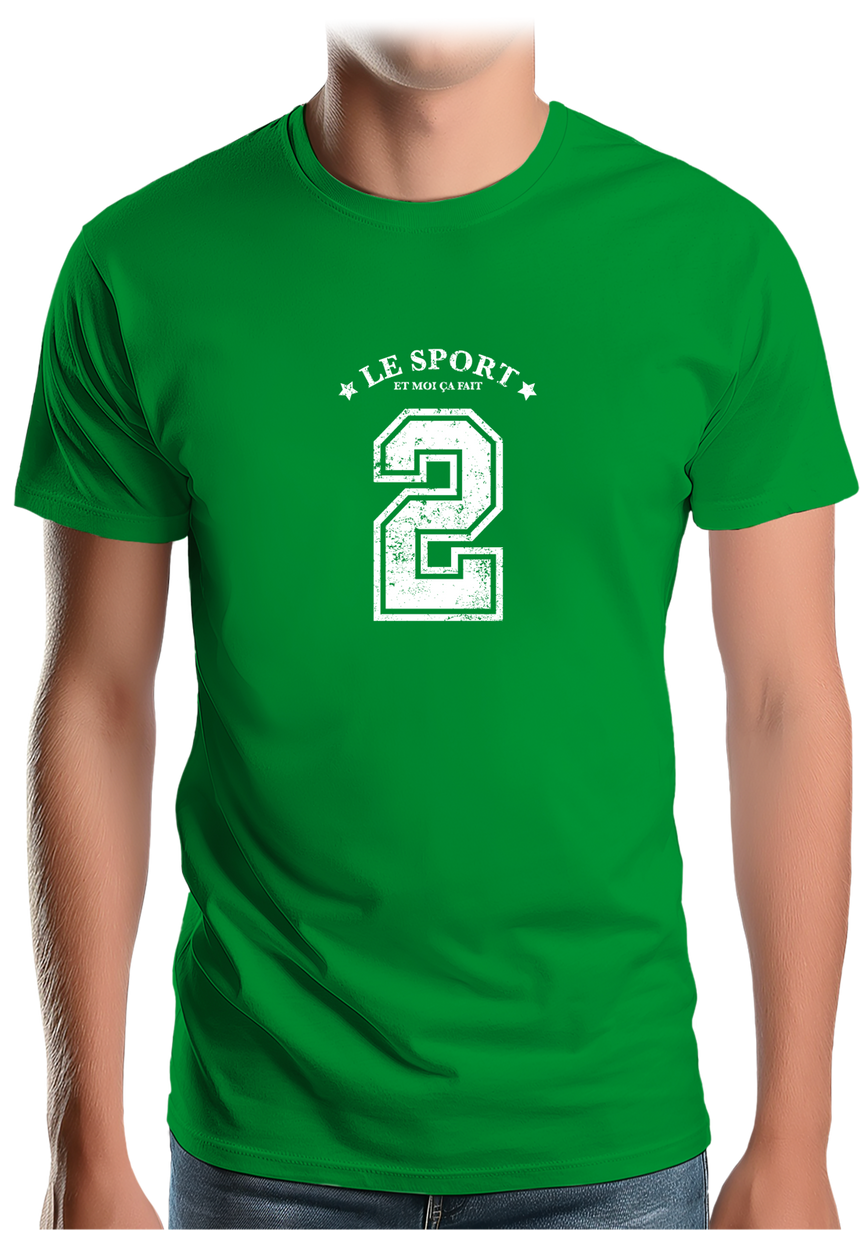 T-Shirt Homme Le sport et moi ça fait 2