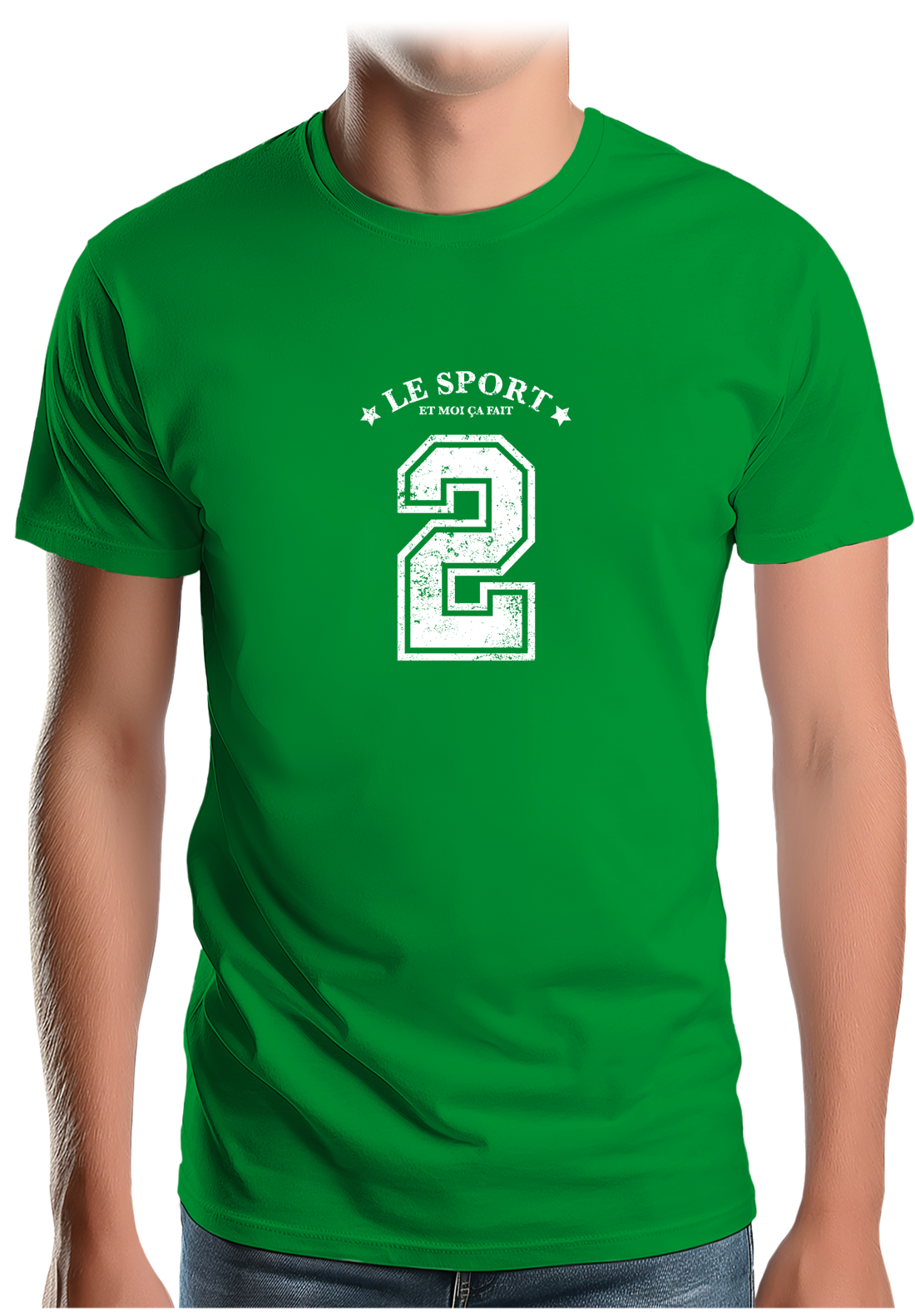 T-Shirt Homme Le sport et moi ça fait 2