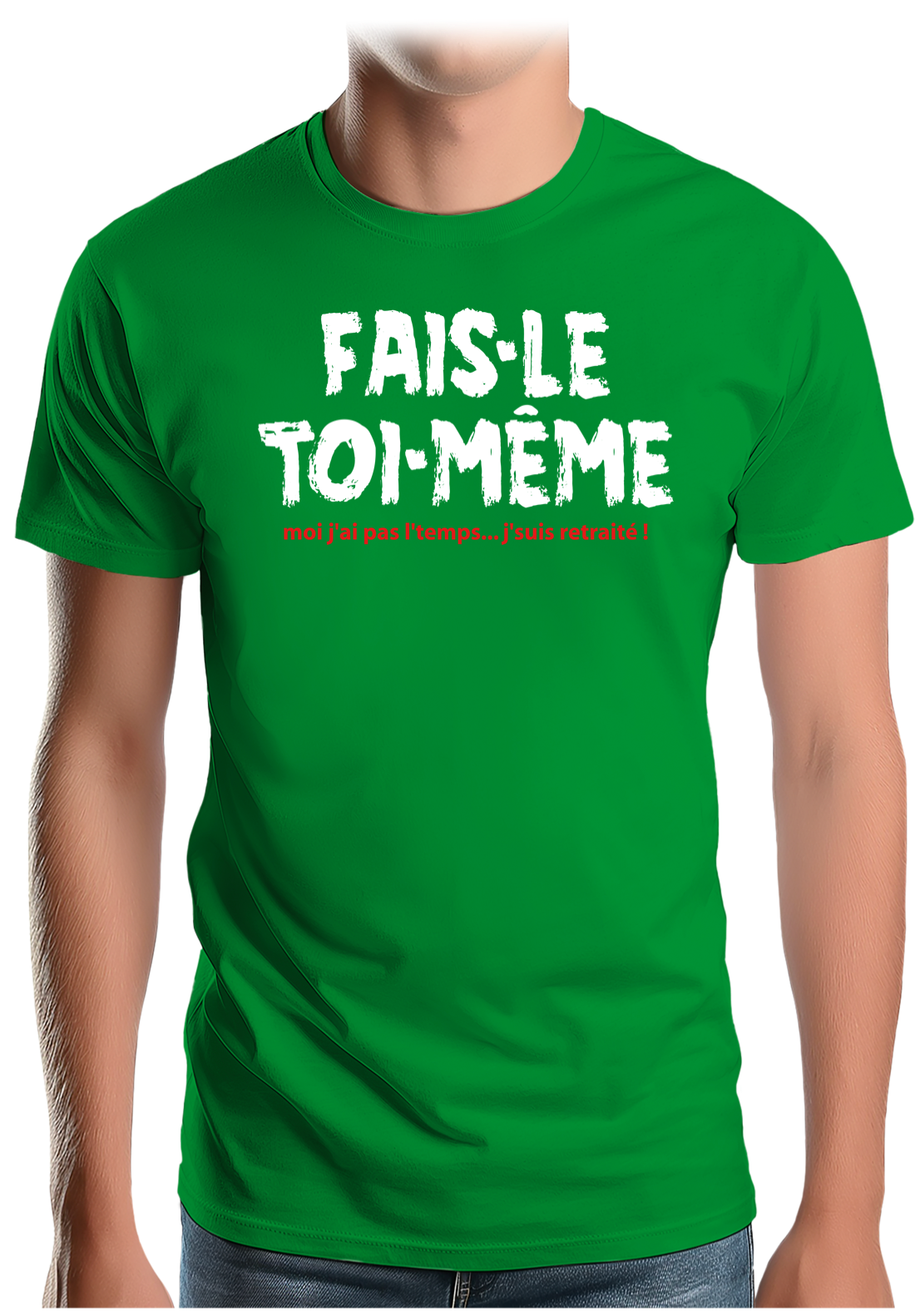 T-Shirt Homme Fais le toi même moi je suis à la retraite