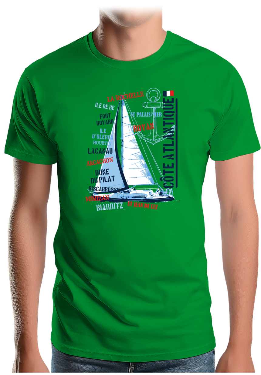 T-Shirt Homme Voilier Atlantique