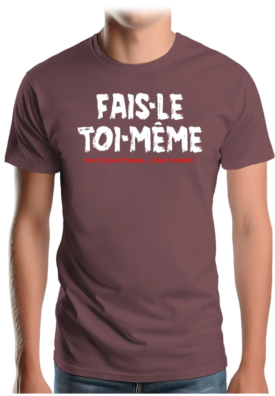 T-Shirt Homme Fais le toi même moi je suis à la retraite