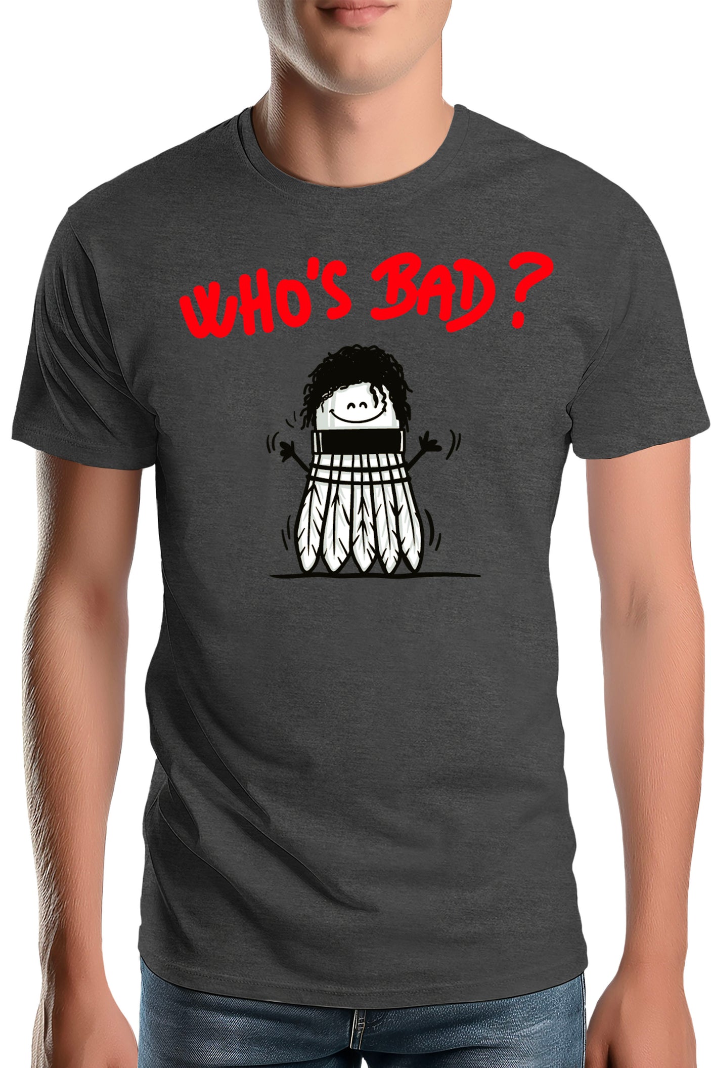 T-Shirt Homme Le badminton par Michael Jackson