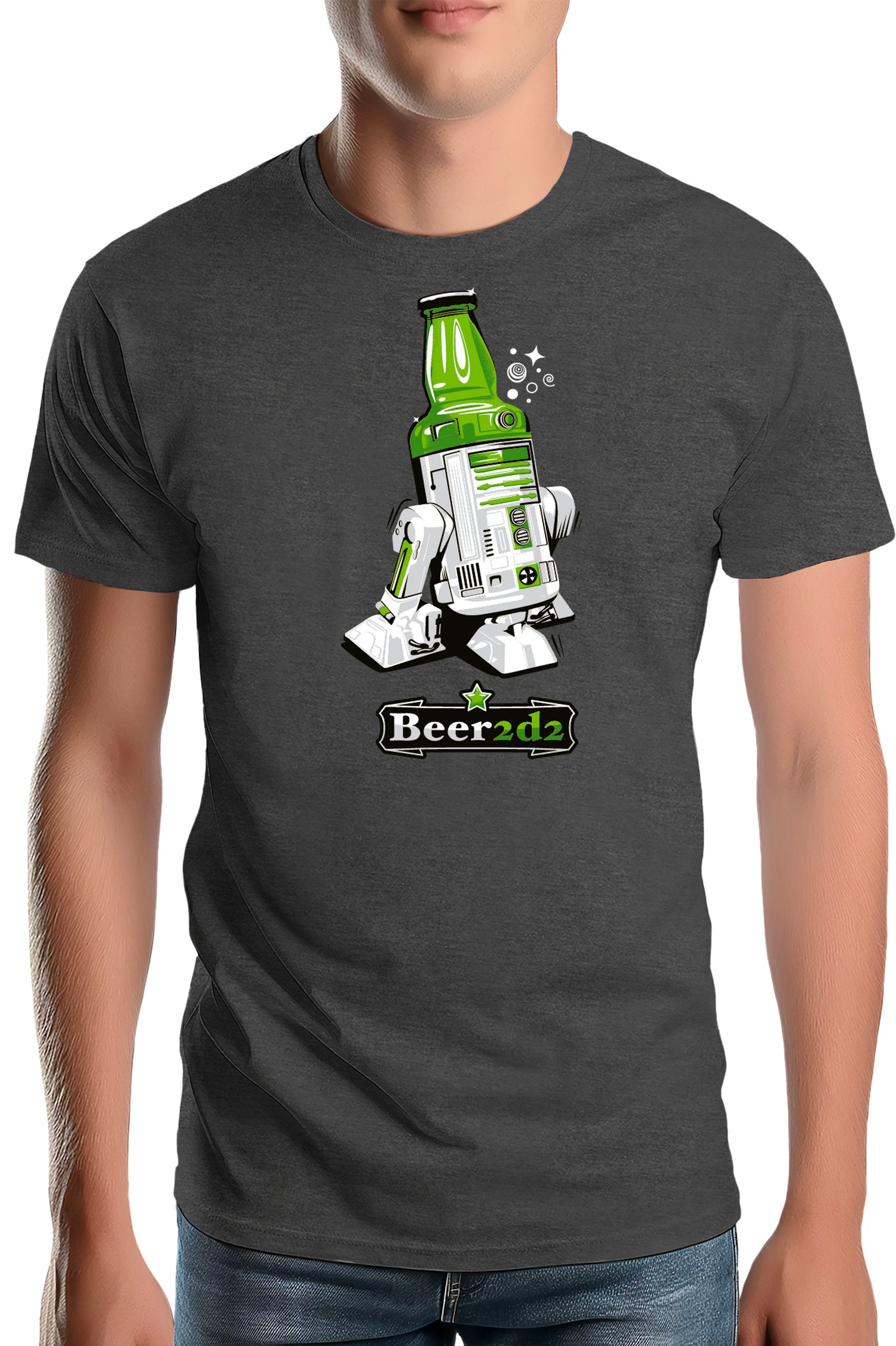 T-Shirt Homme Beer2d2 la bière contre attaque