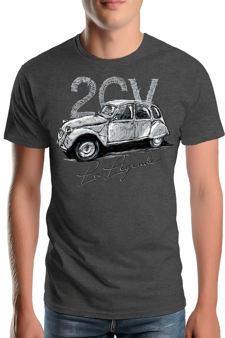 T-Shirt Homme La deuch en crayonné