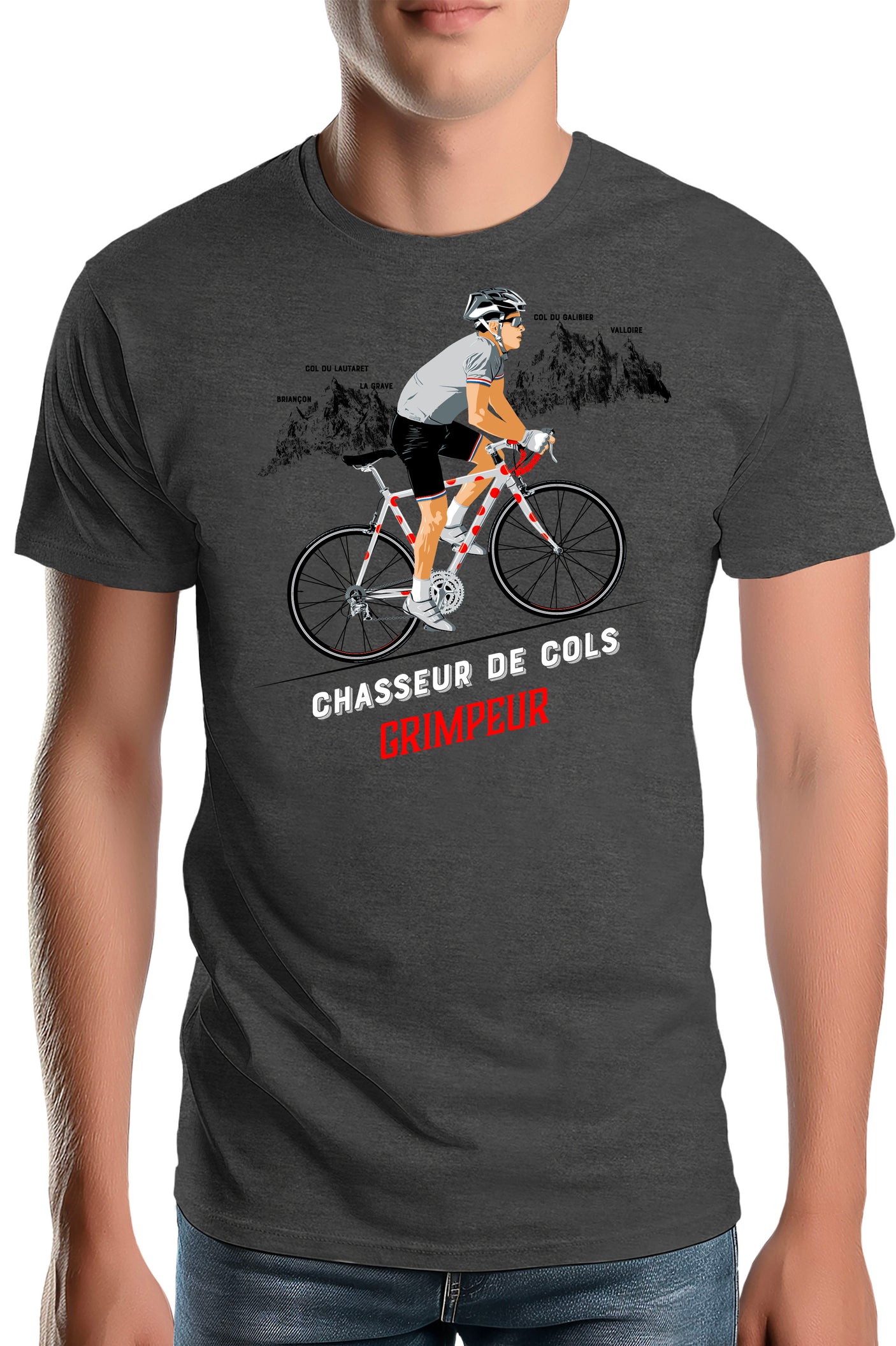 T-Shirt Homme Meilleur grimpeur en chasseur de col