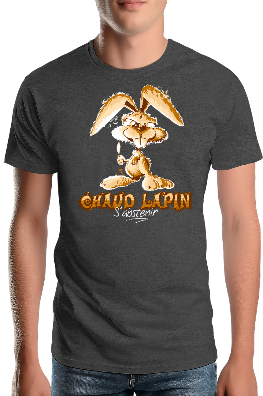 T-Shirt Homme Chaud lapin s'abstenir