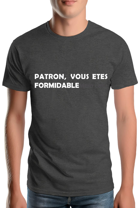 T-Shirt Homme Formidablement con patron