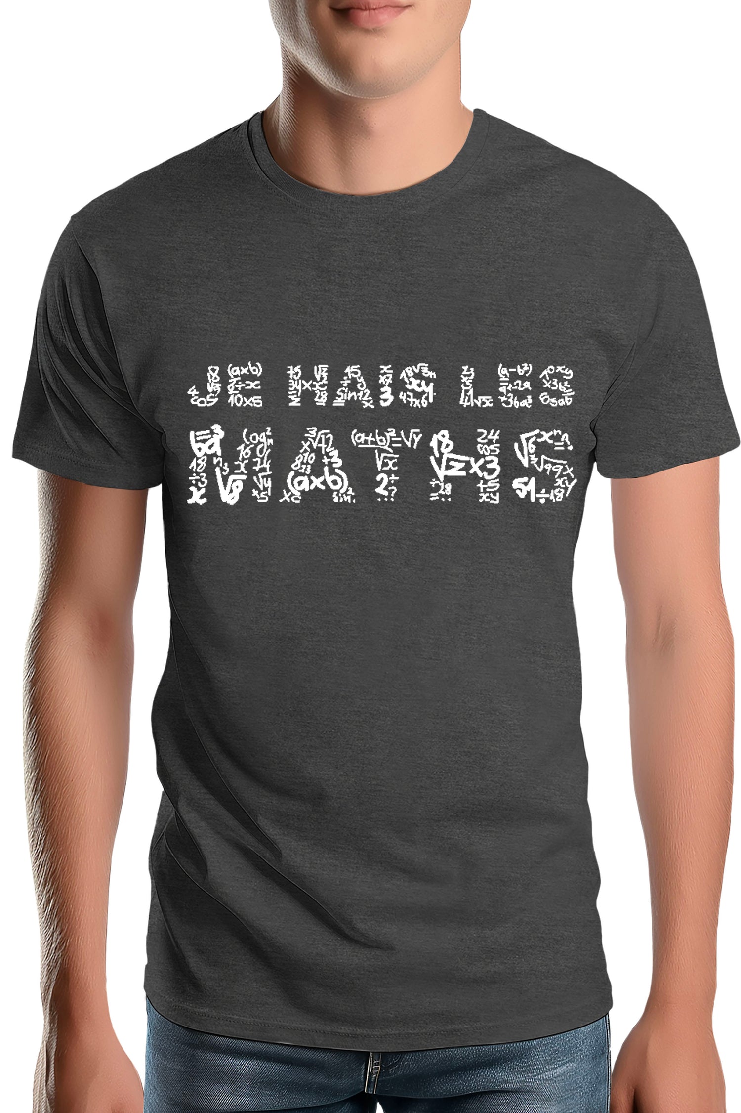 T-Shirt Homme Je Hais Les Maths