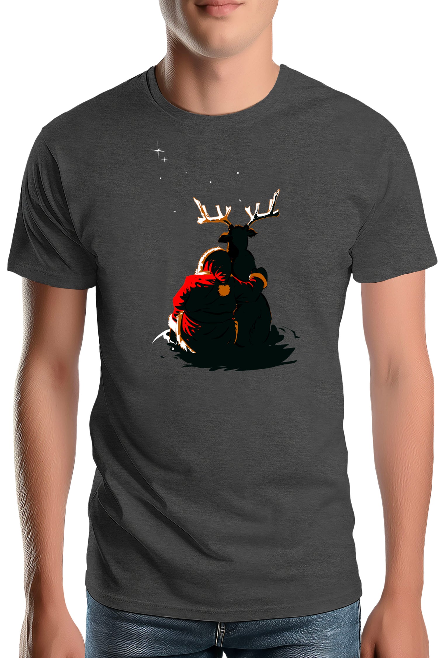 T-Shirt Homme Renne de Noël