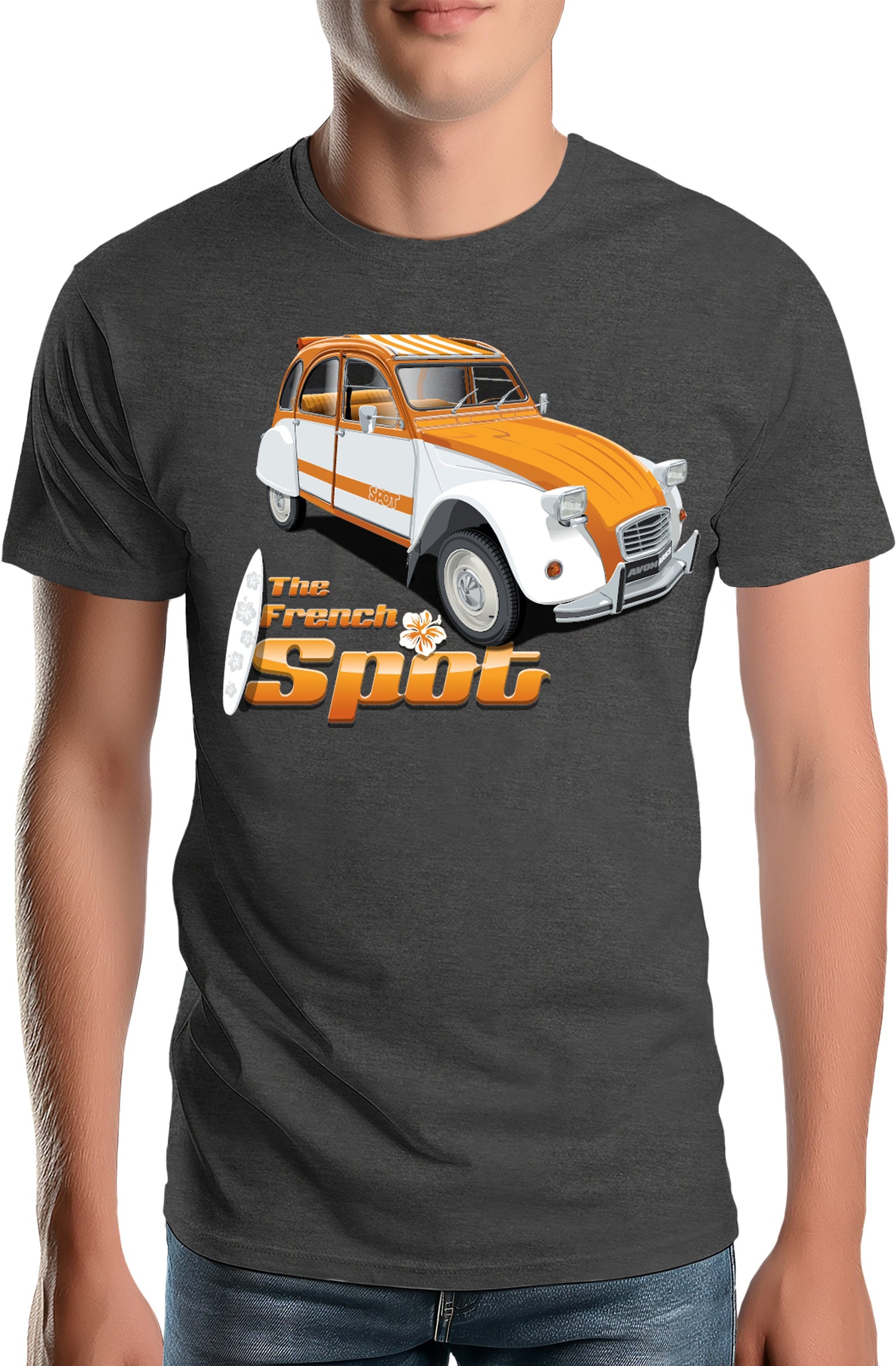 T-Shirt Homme The french spot 02 cv