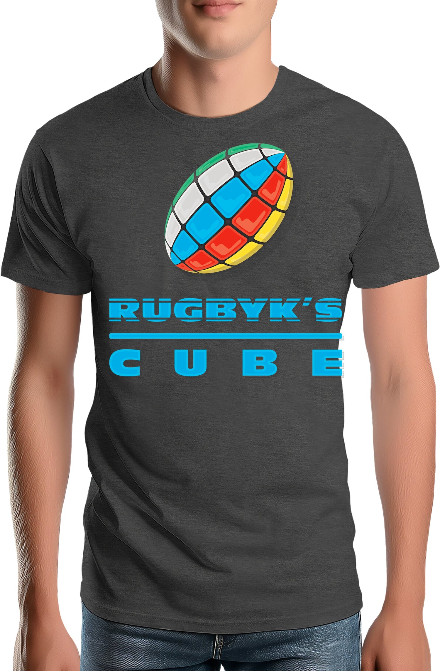 T-Shirt Homme Rugby cube