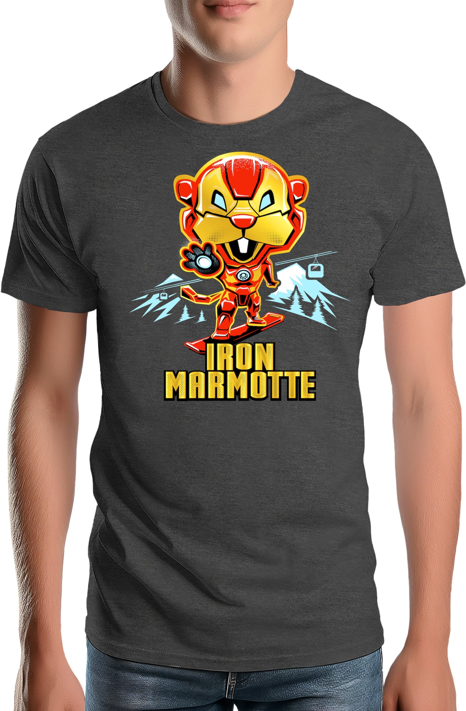 T-Shirt Homme Iron Marmotte
