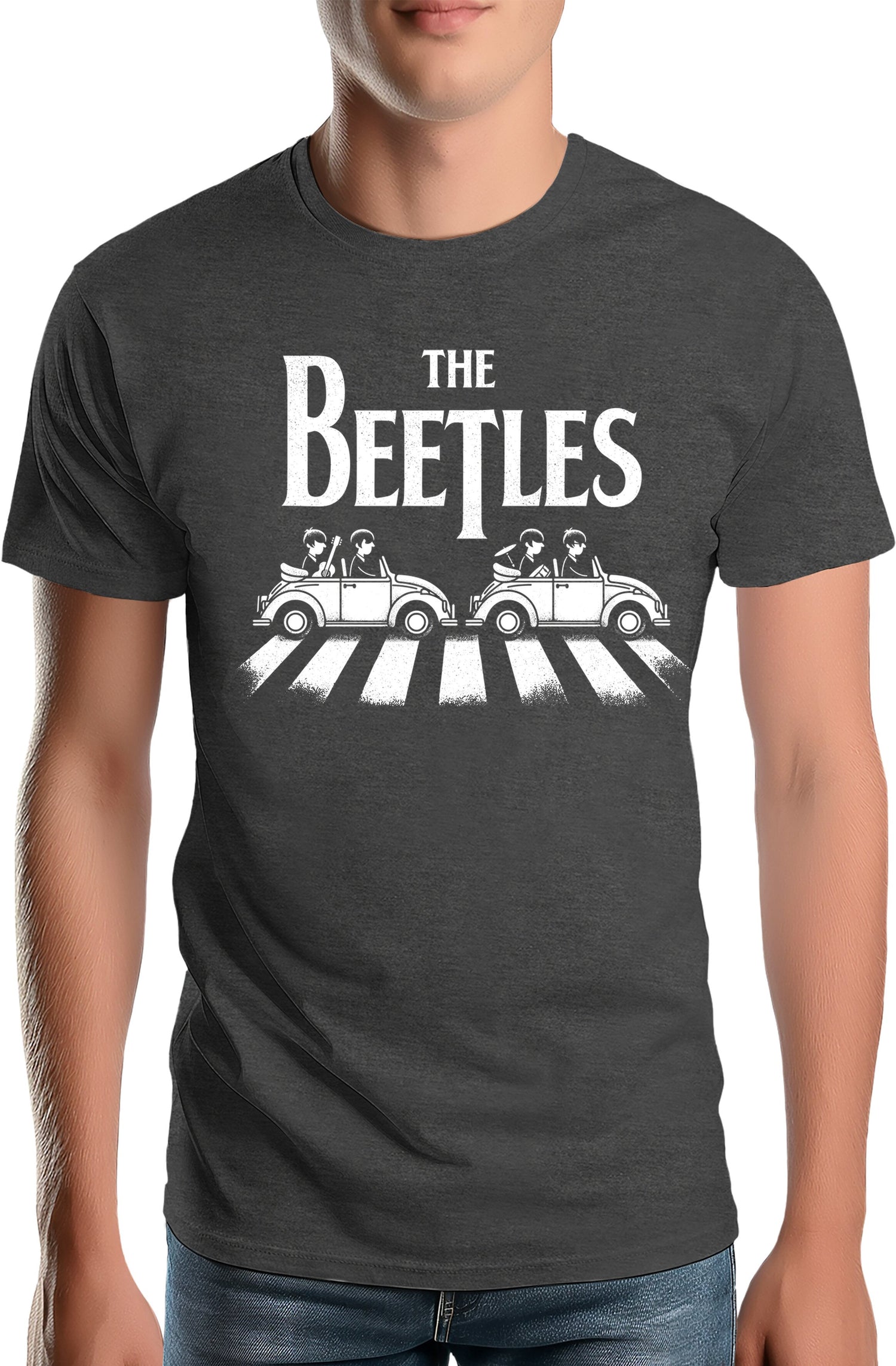 T-Shirt Homme The beetles, coccinelle qui traverse