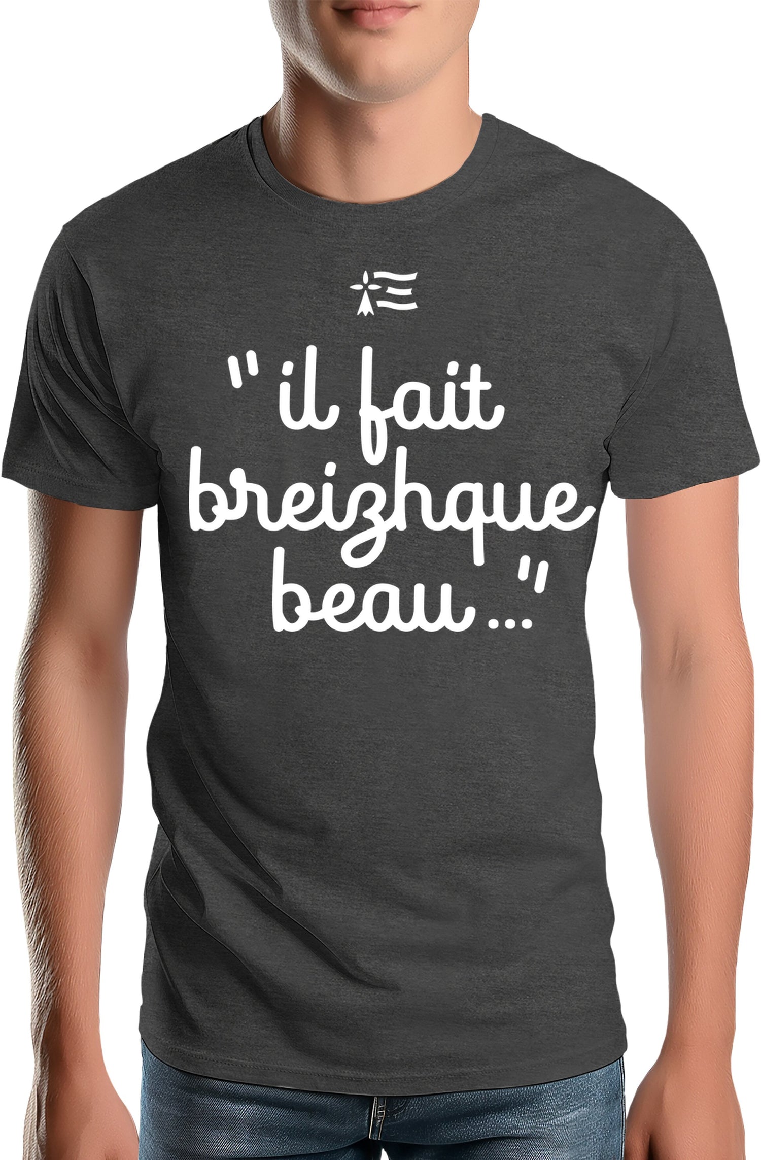T-Shirt Homme Il fait breizh que beau