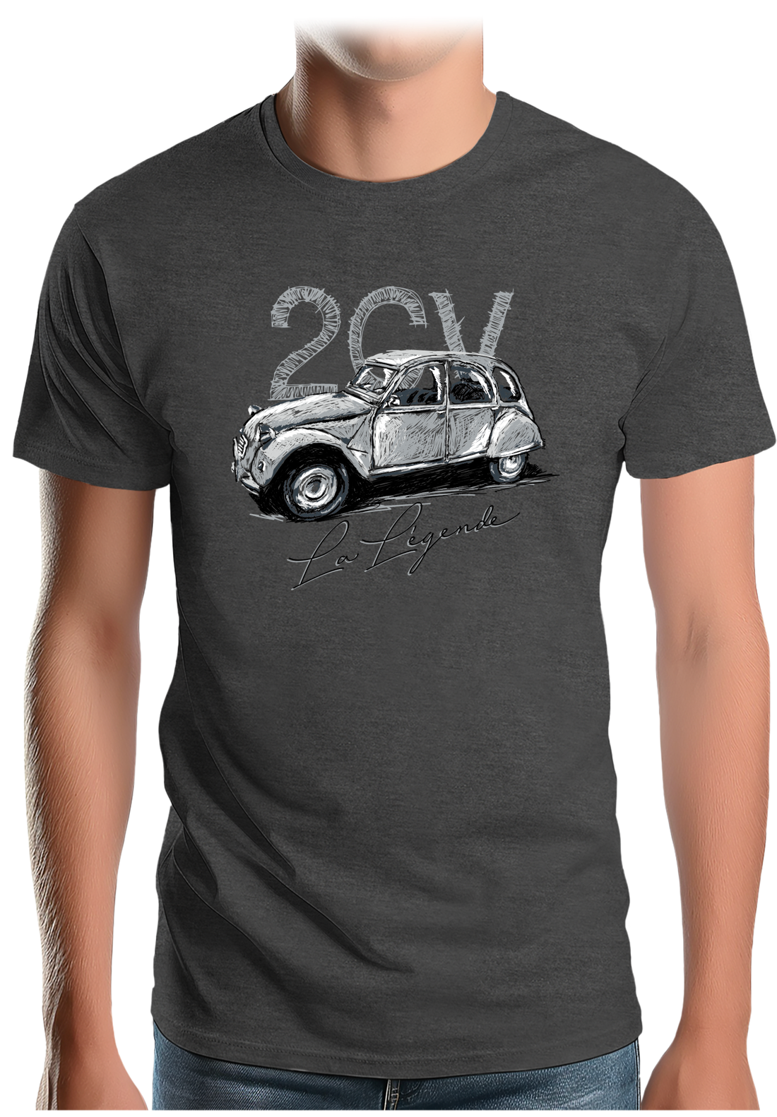 T-Shirt Homme La deuch en dessin