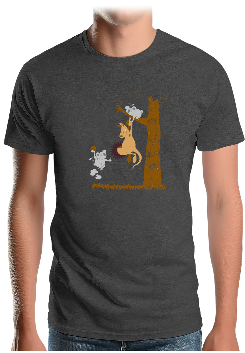 T-Shirt Homme Basket kangourou et koala