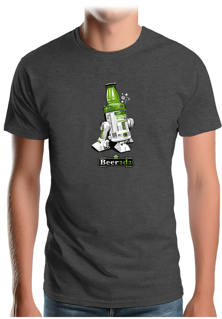 T-Shirt Homme Beer2d2 la bière contre attaque