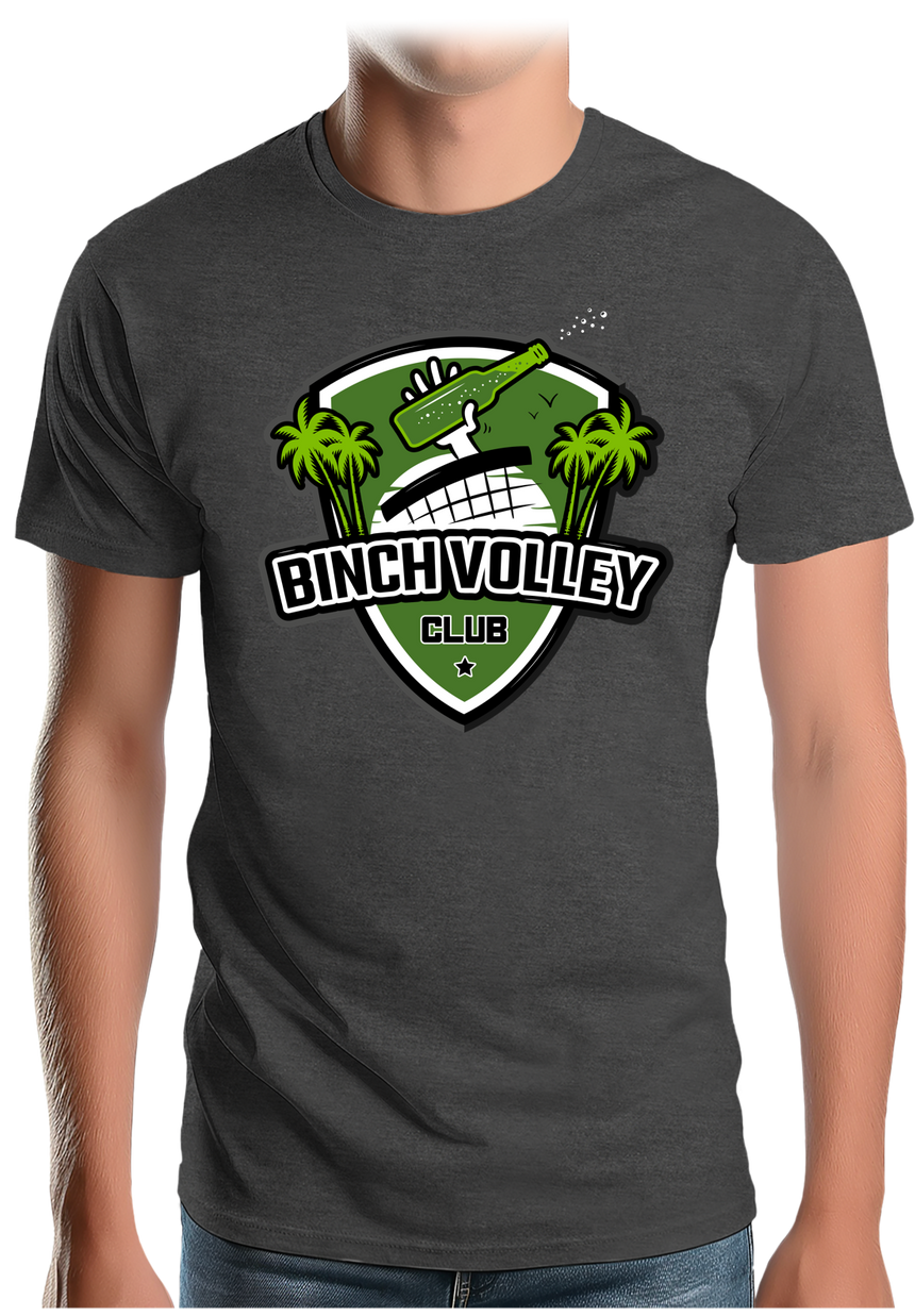 T-Shirt Homme Le binch Volley club avec une bière