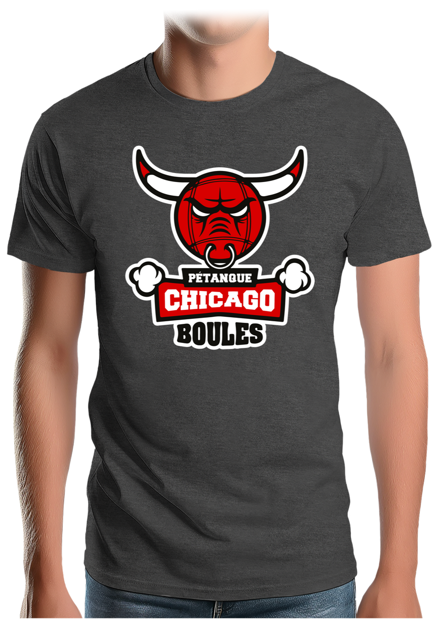 T-Shirt Homme Pétanque Chicago Boules