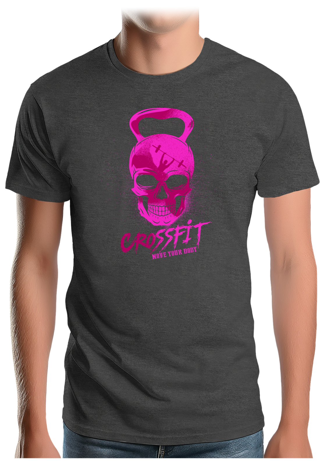T-Shirt Homme Crossfit fluo