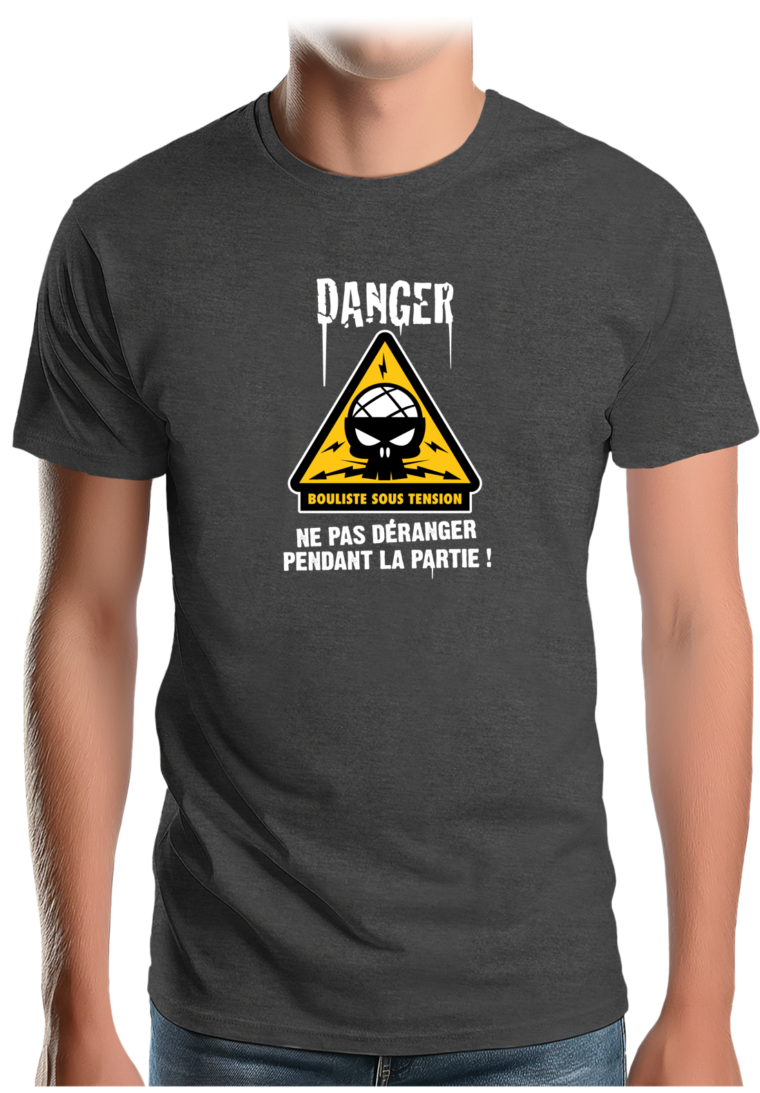 T-Shirt Homme Bouliste sous tension
