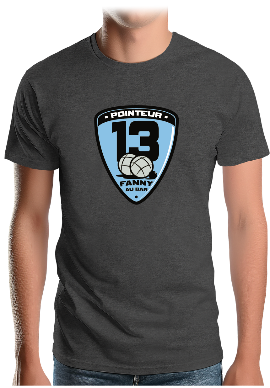 T-Shirt Homme Fanny au bar, Pointeur Pétanque