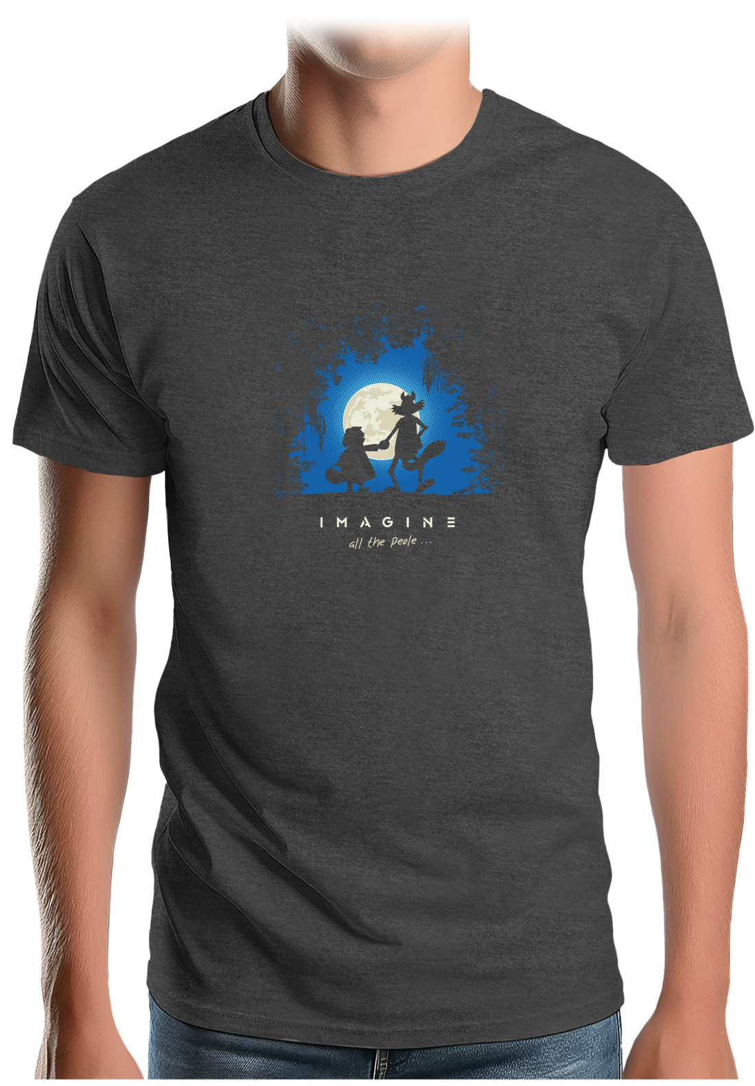 T-Shirt Homme Conte loup et chaperon rouge