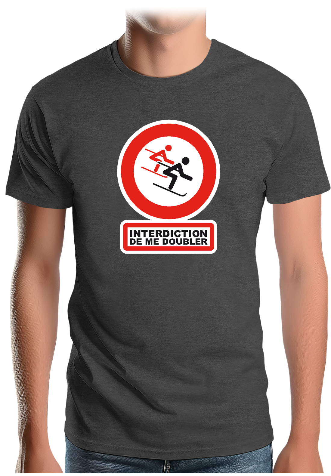 T-Shirt Homme Interdiction de me doubler