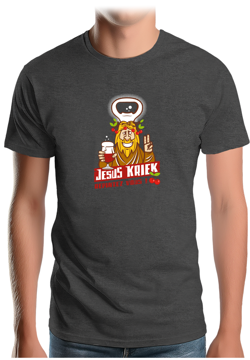 T-Shirt Homme La bière Jesus Kriek