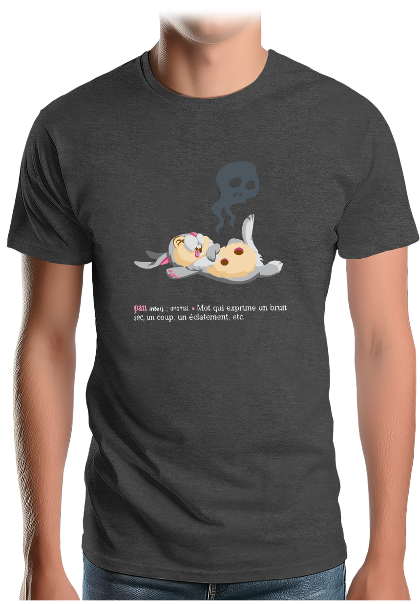 T-Shirt Homme Pan ! Lapin Couché