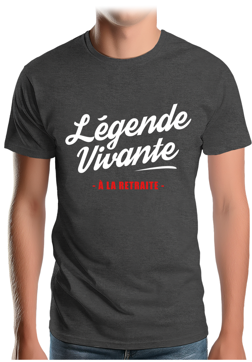 T-Shirt Homme Légende vivante à la retraite