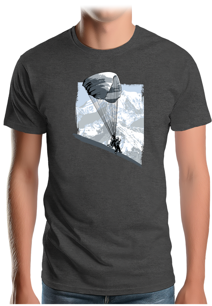 T-Shirt Homme Parapente En Bi Place