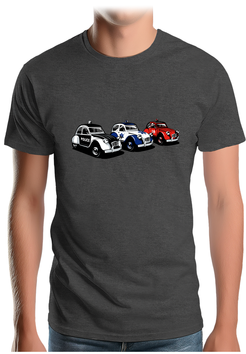 T-Shirt Homme Rescue Deuch - Police - Pompier