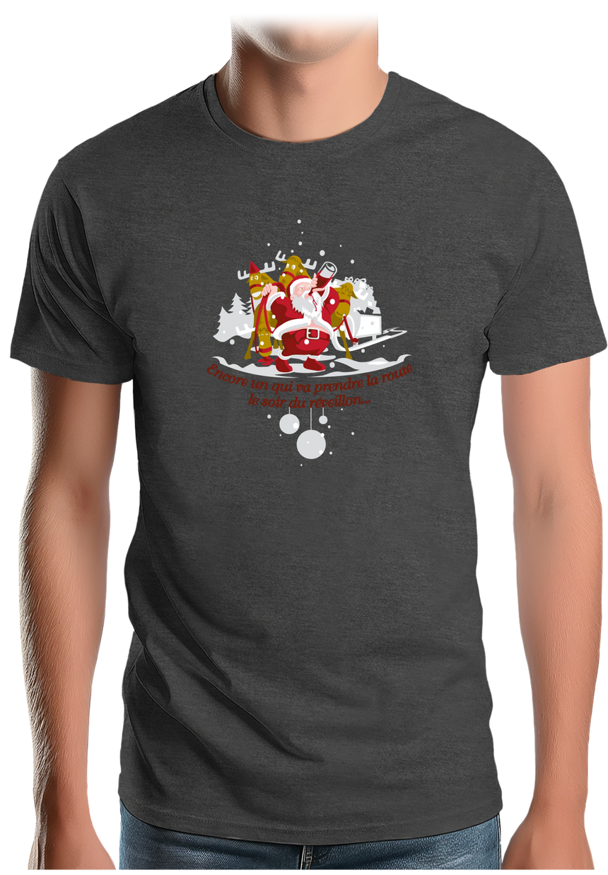 T-Shirt Homme Réveillon du père noël