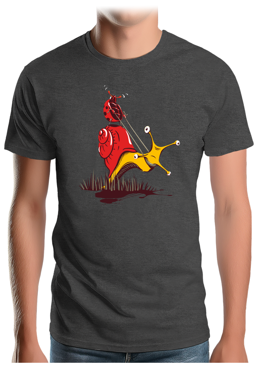 T-Shirt Homme Escargot Et Coccinelle