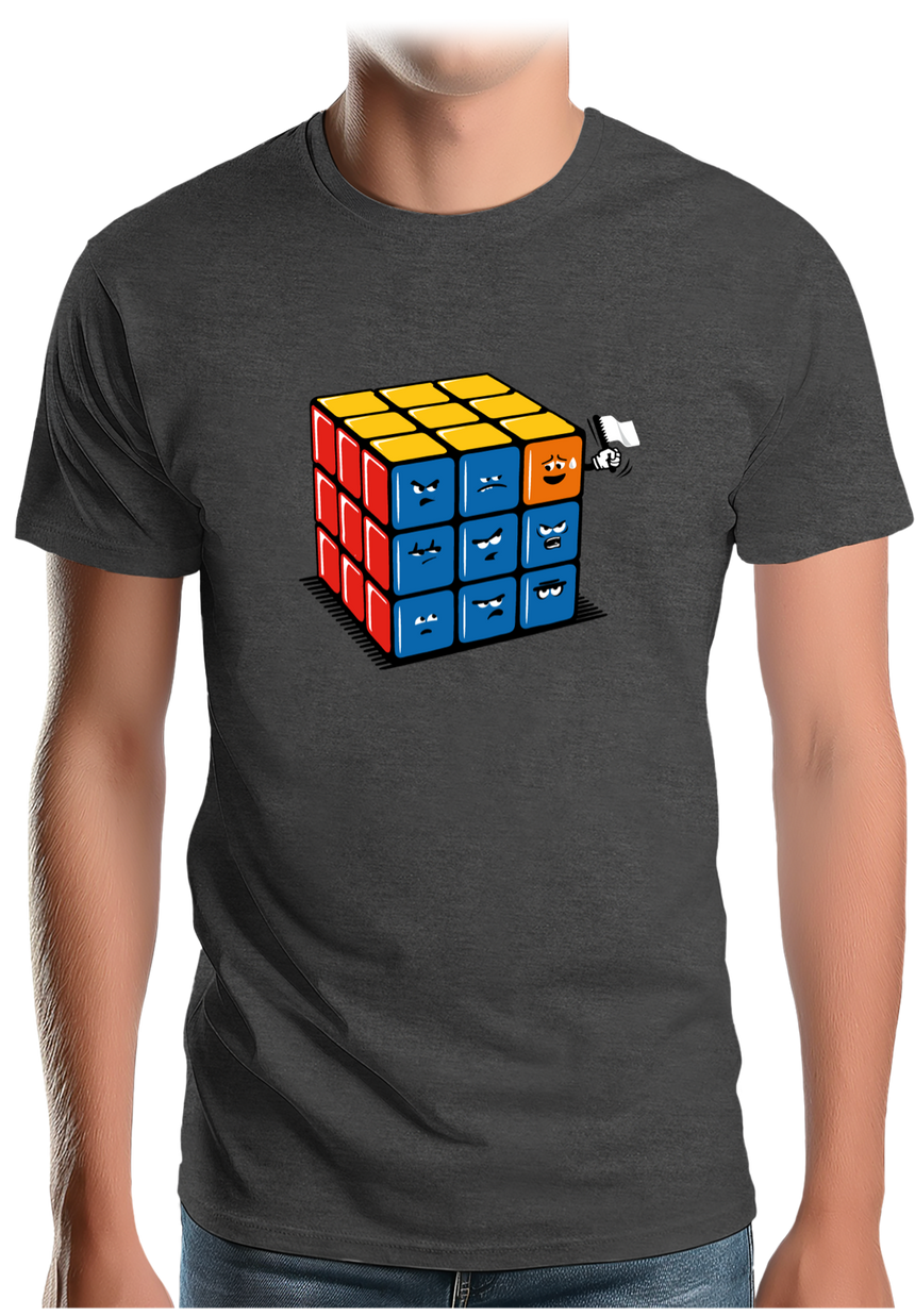 T-Shirt Homme Ruby cube avec drapeau