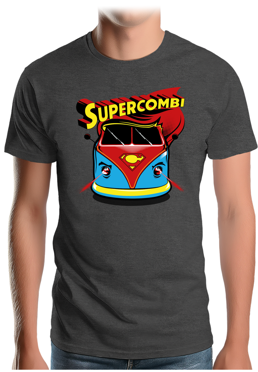 T-Shirt Homme Super combi la voiture des super héros