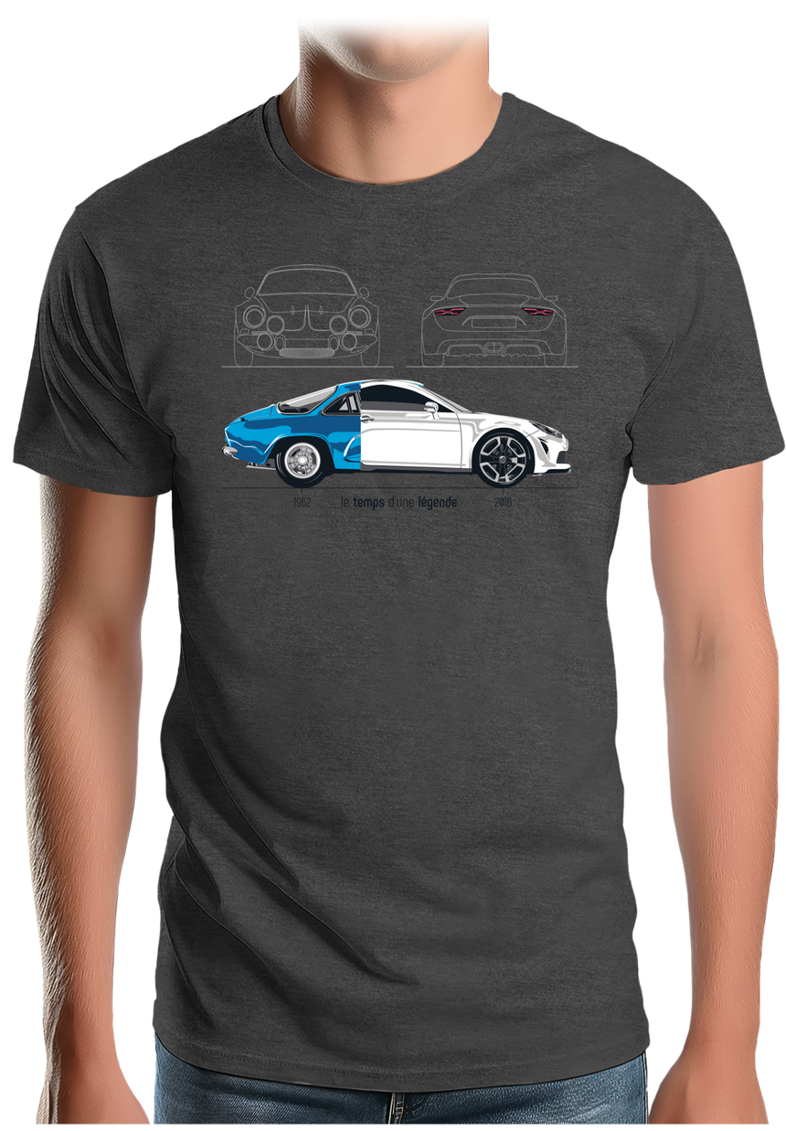 T-Shirt Homme Voiture L'A110, Le temps d'une légende