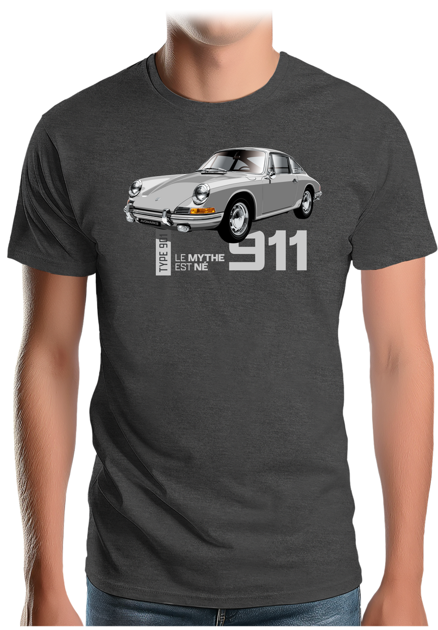 T-Shirt Homme Voiture 901 Le mythe est né