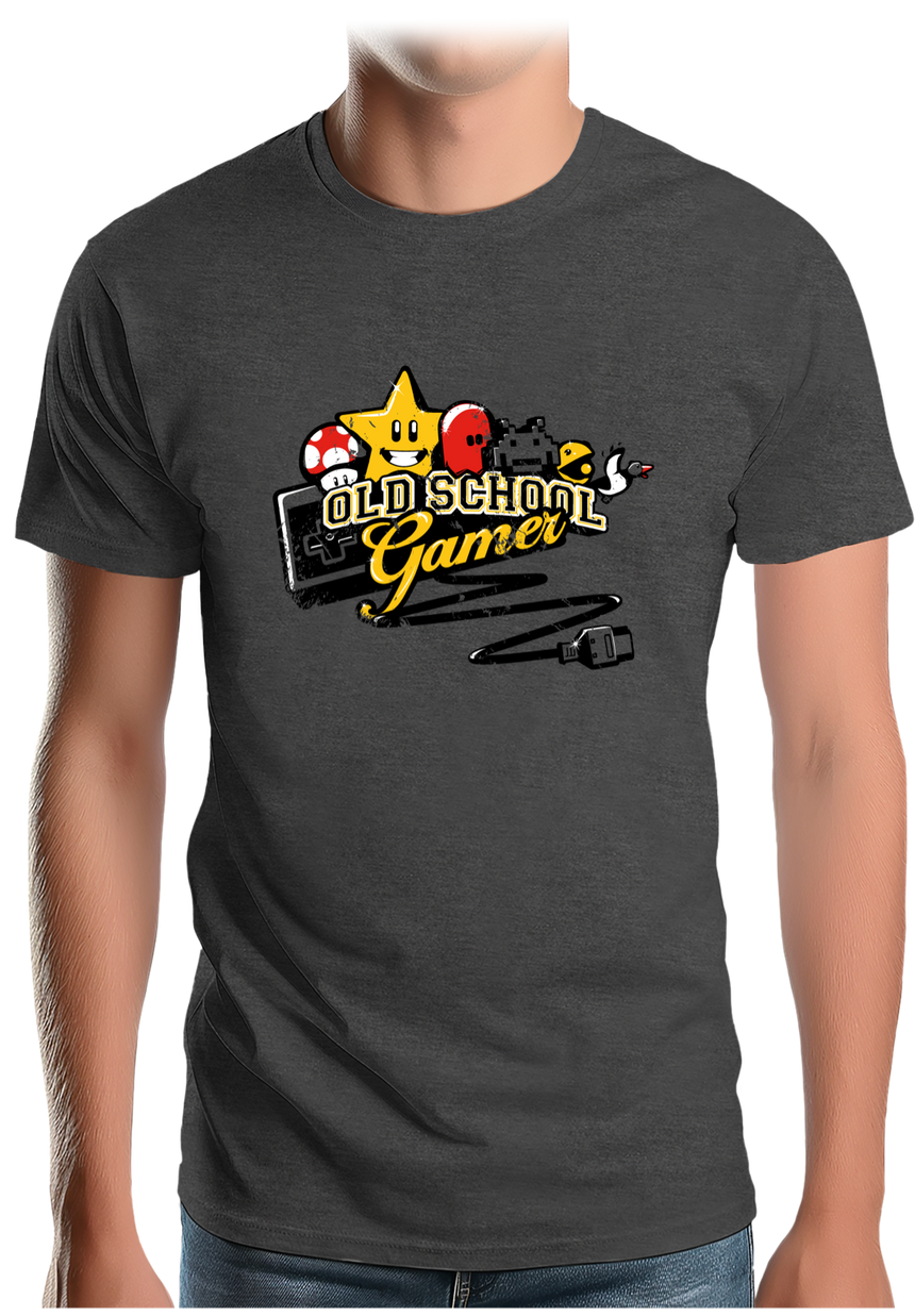 T-Shirt Homme Old School Gamer Vintage