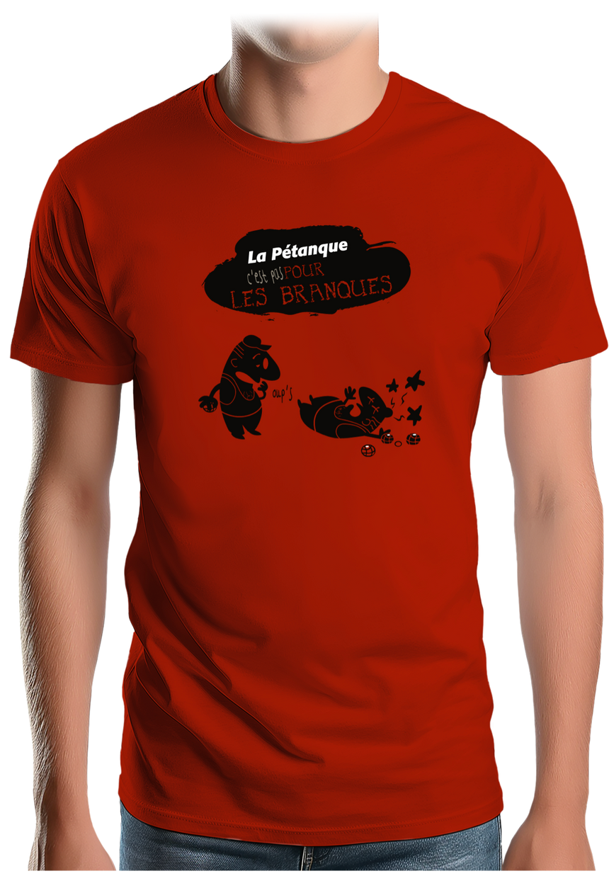 T-Shirt Homme La pétanque pas pour les nuls