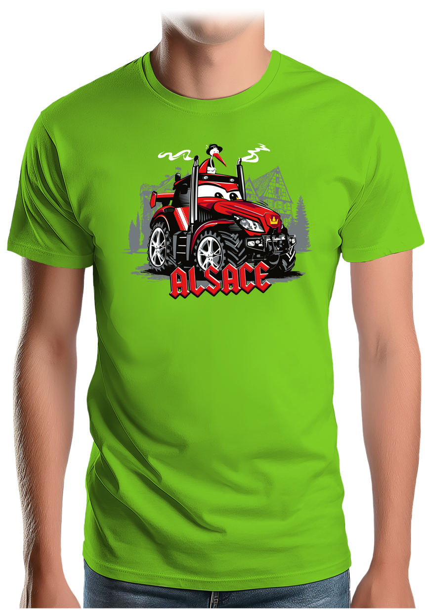 T-Shirt Homme Le Super tracteur Alsacien