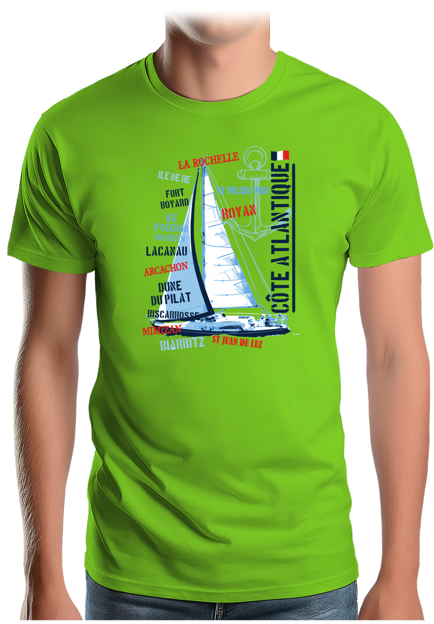 T-Shirt Homme Voilier Atlantique
