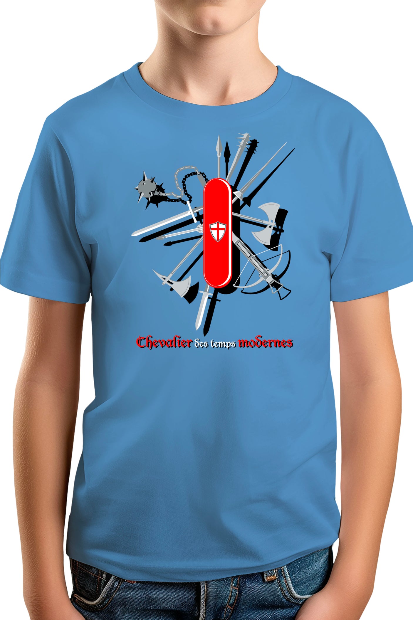 T-Shirt Garçon Chevalier des temps modernes