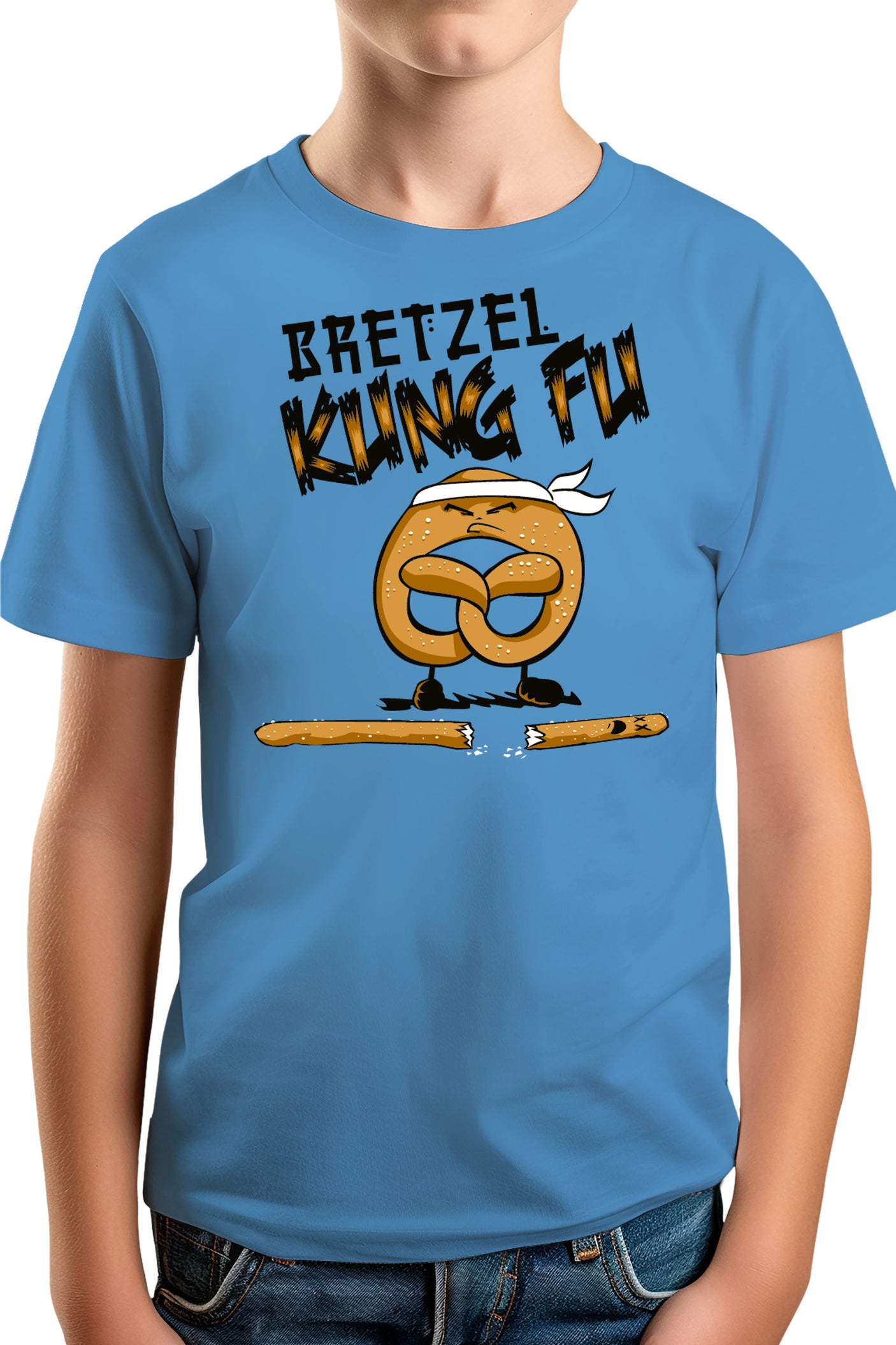 T-Shirt Garçon Le Bretzel est plus fort que le Stick